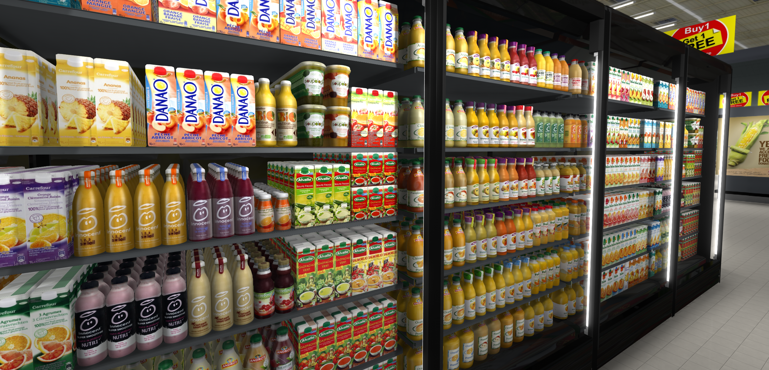 rayon frais supermarché